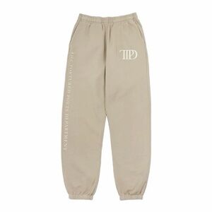 TAYLOR SWIFT TORTURED POETS DEPARTMENT BEIGE JOGGER SWEATPANTS